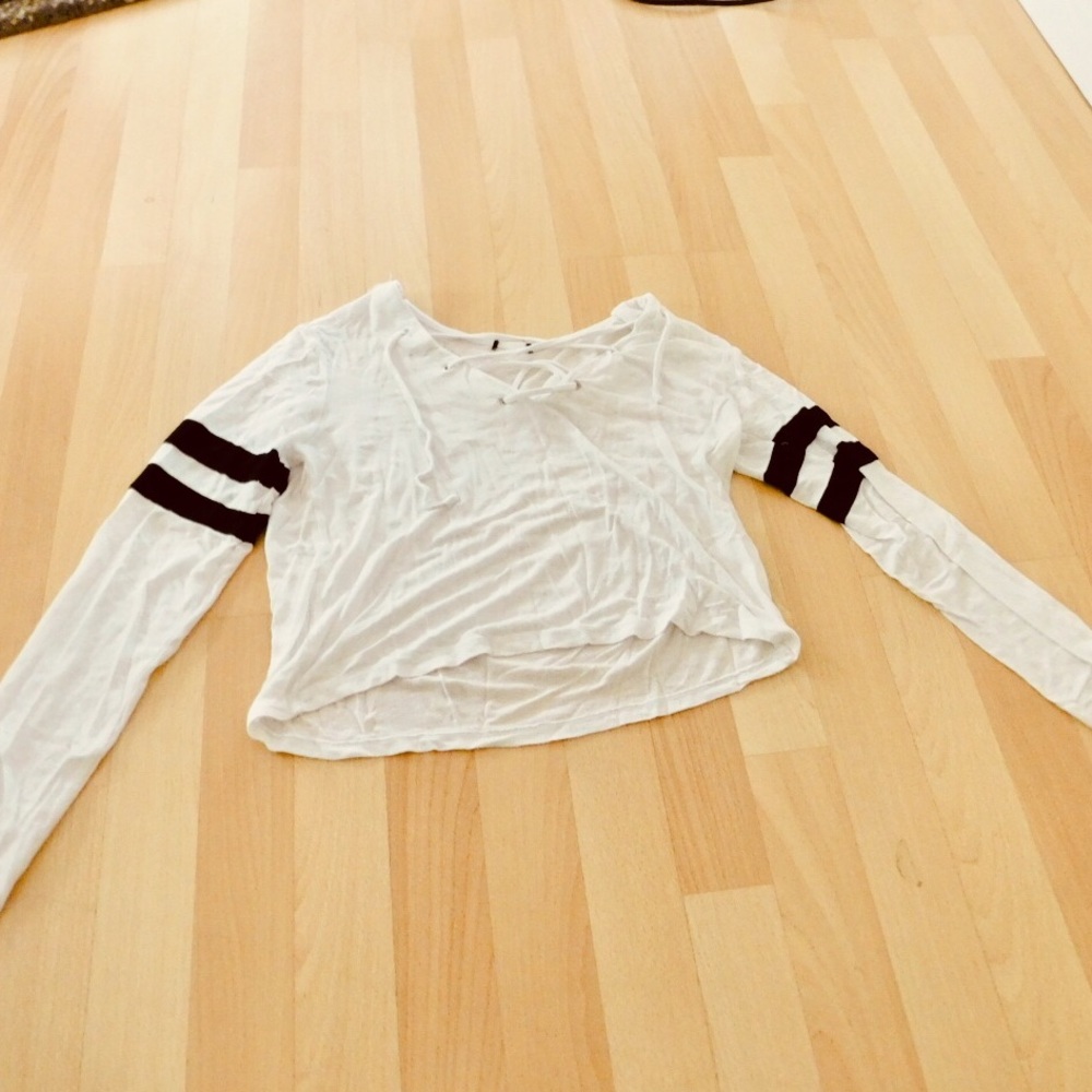 Thin white hoodie